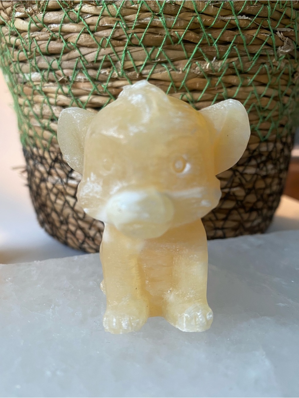 🦁✨ Honey Calcite Simba Carvings ✨🦁